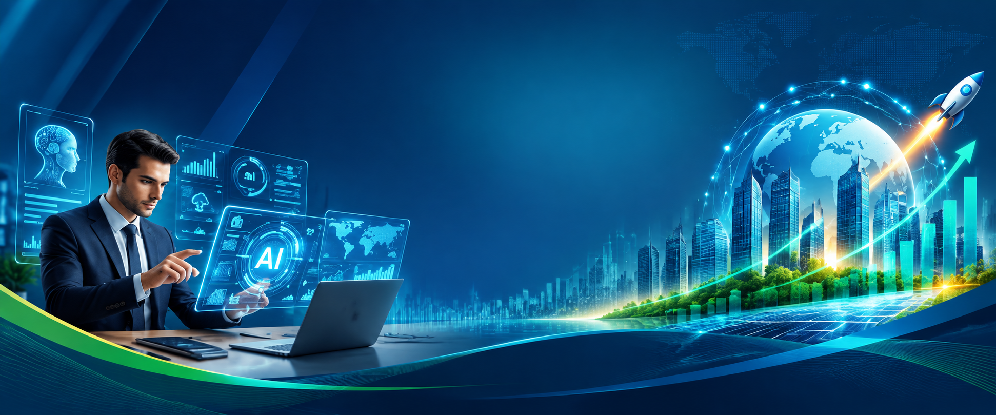 Tecnology Invesment Banner Background Graphic