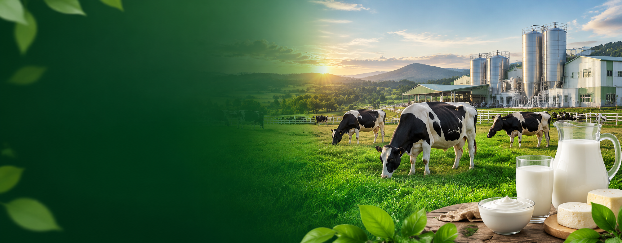 Apex Agro Organic Dairy Farm & Cold Processing Unit Banner Background Graphic